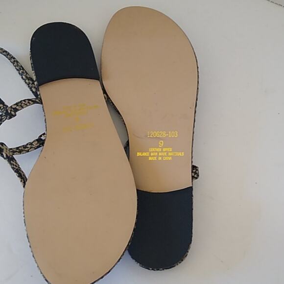 Colin Stuart Snake Skin Strapy animal print Size 9 - Picture 5 of 9